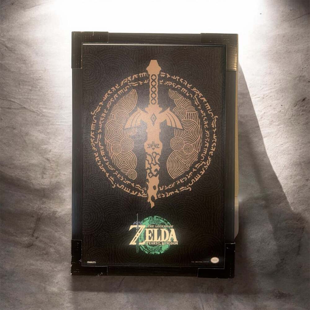 The Legend of Zelda Tears of the Kingdom Master Sword IFramed Gelcoat Poster